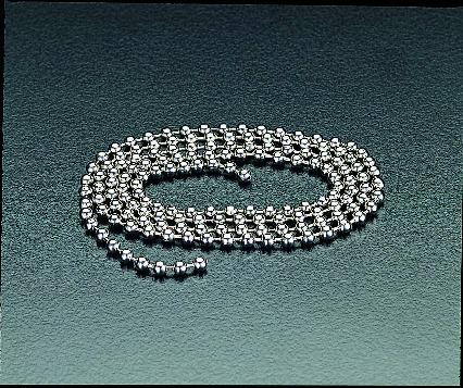 ESCO（エスコ） 3.2mmx10m ボールチェーン(ｽﾃﾝﾚｽ製) EA638DT-13