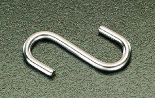 ESCO（エスコ） 140x 5.0mm Ｓフック(ｽﾃﾝﾚｽ製) EA638EG-23