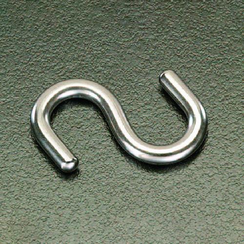 ESCO（エスコ） 81x 8.0mm Ｓフック(ｽﾃﾝﾚｽ製) EA638EG-33