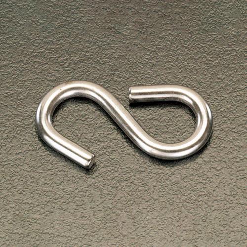 ESCO（エスコ） 52x 5.0mm Ｓフック(ｽﾃﾝﾚｽ製/5個) EA638EG-9