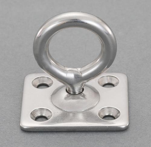 ESCO（エスコ） 30x34mm/φ15.4 回転パッドアイ(ｽﾃﾝﾚｽ製) EA638GB-21