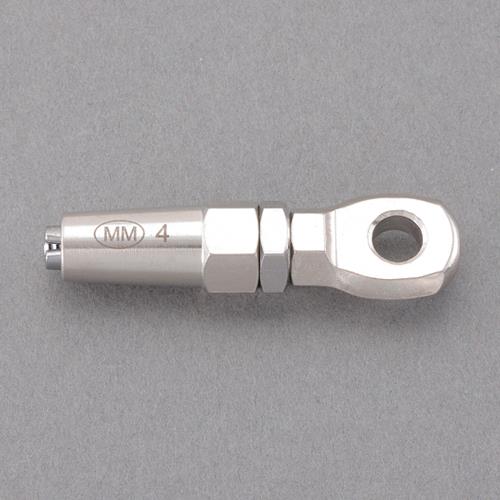 ESCO（エスコ） φ4.0x 66mm ワイヤー止め金具(ｽﾃﾝﾚｽ製) EA638JB-124