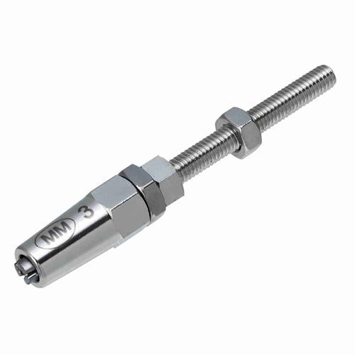 ESCO（エスコ） φ3.0x 85mm ワイヤー止め金具(ｽﾃﾝﾚｽ製) EA638JB-133