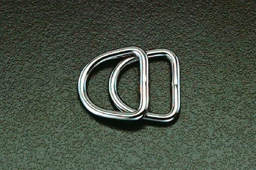 ESCO（エスコ） 25x 4mm Ｄ型リング(ｽﾃﾝﾚｽ製/2個) EA638JD-5
