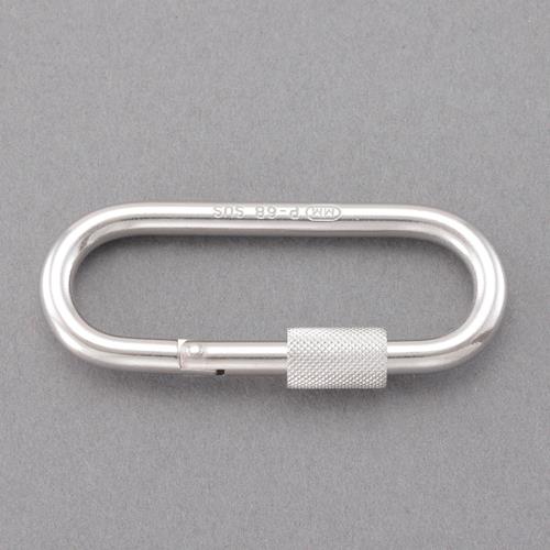 ESCO（エスコ） 57.0x16.5x 5.0mm カラビナ(環付/ｽﾃﾝﾚｽ製) EA638JF-22