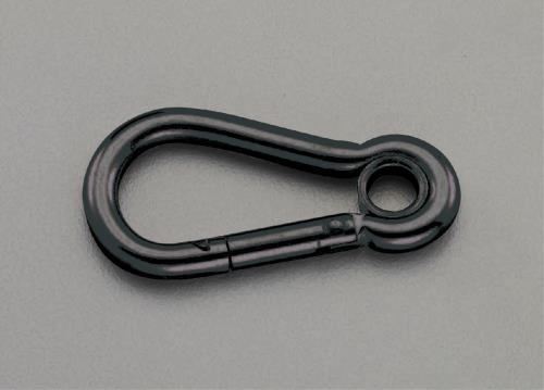 ESCO（エスコ） 79x 9.5mm スナップフック(ｽﾁｰﾙ製/黒) EA638JP-123