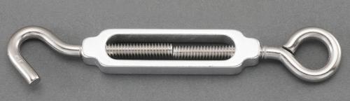ESCO（エスコ） 13.2x12.2mm ﾀｰﾝﾊﾞｯｸﾙ(Hook&Eye/ｱﾙﾐ･ｽﾃﾝﾚｽ) EA638KE-12