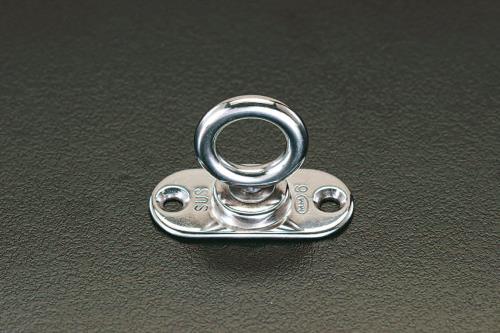 ESCO（エスコ） 55x25mm/φ18mm 回転パッドアイ(ｽﾃﾝﾚｽ製) EA638MA-2