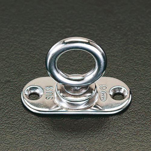 ESCO（エスコ） 65x30mm/φ19mm 回転パッドアイ(ｽﾃﾝﾚｽ製) EA638MA-3