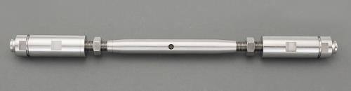 ESCO（エスコ） φ 8mm/M10 ﾜｲﾔｰ用ターンバックル(ｽﾃﾝﾚｽ製) EA638SF-21