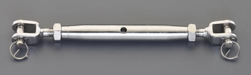 ESCO（エスコ） M 6 ターンバックル(ﾌｫｰｸ&ﾌｫｰｸ/ｽﾃﾝﾚｽ製) EA638SF-51
