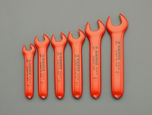 KNIPEX（ｸﾆﾍﾟｯｸｽ） ６本組 片口スパナ(絶縁) EA640LA