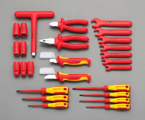 KNIPEX（ｸﾆﾍﾟｯｸｽ） [26個組] 絶縁工具セット 989912