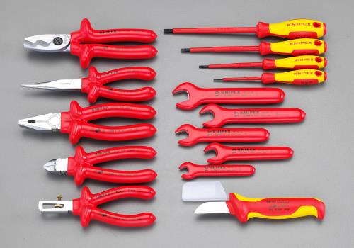 KNIPEX（ｸﾆﾍﾟｯｸｽ） [15個組] 絶縁工具セット 989913