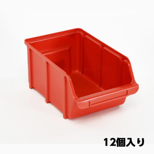 ESCO（エスコ） 205x333x155mm ﾊﾟｰﾂﾄﾚｰ(重ね置型･赤/12個) EA661CJ-9