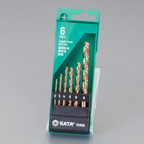 SATA Tools（サタツールズ） 2.0- 8.0mm/６本組 ｽﾄﾚｰﾄﾄﾞﾘﾙ(CO-HSS) 52806
