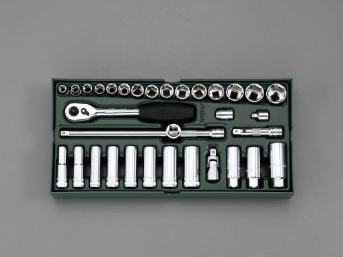 SATA Tools（サタツールズ） 3/8'DR ソケットレンチセット(ﾄﾚｰ入り) 09902