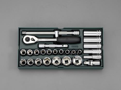 SATA Tools（サタツールズ） 1/2'DR ソケットレンチセット(ﾄﾚｰ入り) 09903