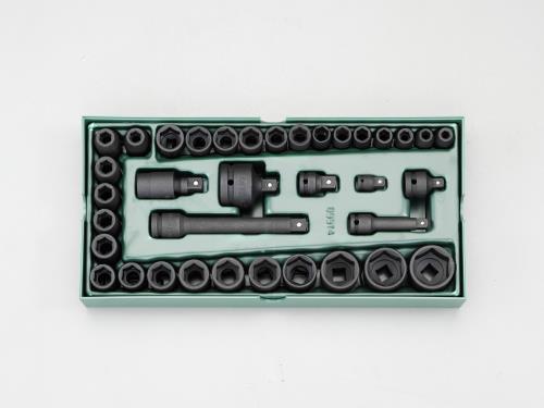 SATA Tools（サタツールズ） 3/8'･1/2'DR ｲﾝﾊﾟｸﾄｿｹｯﾄｾｯﾄ(ﾄﾚｰ入り) 09914