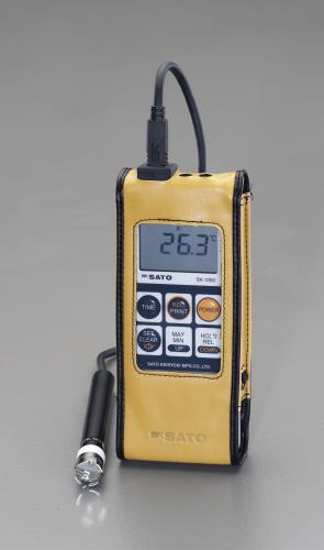 佐藤計量器製作所 -30ﾟ/+400ﾟC 防水型デジタル温度計 SK-1260+SK-S307K
