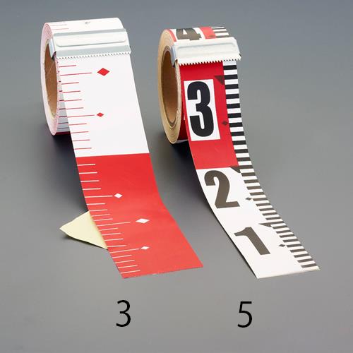 マイゾックス（myzox） 75mmx25m 測量テープ(赤白20cm間隔) HPR752