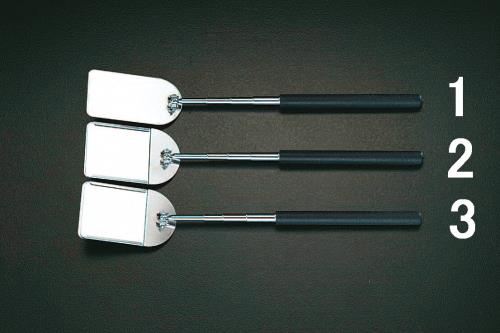 ESCO（エスコ） 50x95mm/165-698mm ミラー(伸縮型/ｽﾃﾝﾚｽ製) EA724CH-3