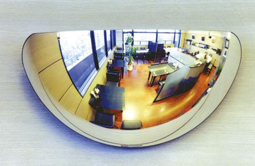 コミー（Komy） 480x247mm 曲面ミラー(壁面取付型･ｱｸﾘﾙ製) L5