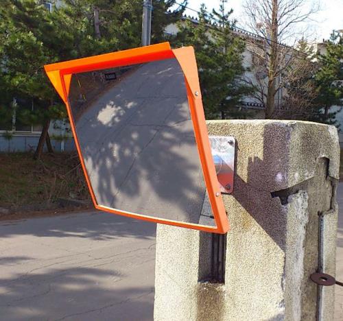 ESCO（エスコ） 500x600mm 凸面ミラー(角型･壁面用/ｱｸﾘﾙ製) EA724ZY-6