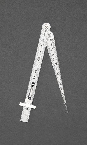 シンワ測定 1-15mm [直尺付]テーパーゲージ 62612