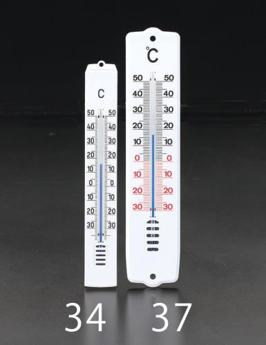 ESCO（エスコ） 205x45mm 温度計(白) EA728G-37