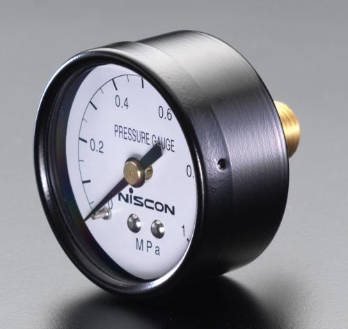 ESCO（エスコ） R 1/4'/ 50mm/0-1.0MPa 圧力計 EA729-3