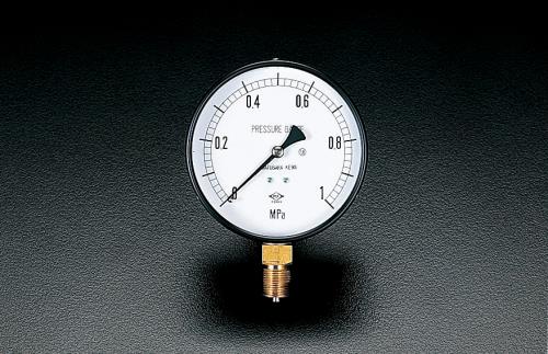 ESCO（エスコ） G 3/8'/100mm/0-2.5MPa 圧力計 EA729BD-25