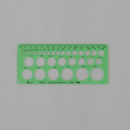 シンワ測定 φ 1-23mm 円定規 66003