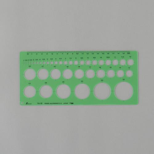 シンワ測定 φ 1-36mm 円定規 66002