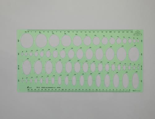 シンワ測定 25°-60° 楕円定規 66020