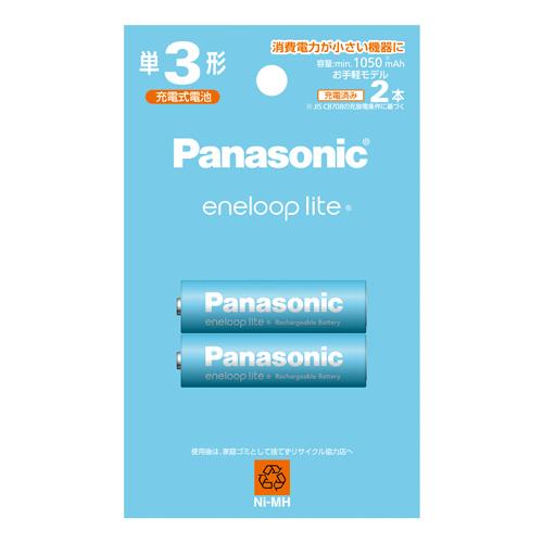 パナソニック（Panasonic） [単3x2本] ニッケル水素電池(充電式ｴﾎﾞﾙﾀ) BK-3LCD/2H