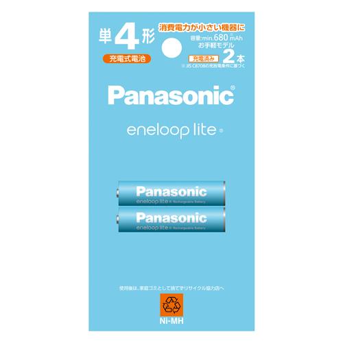 パナソニック（Panasonic） [単4x2本] ニッケル水素電池(充電式ｴﾎﾞﾙﾀ) BK-4LCD/2H