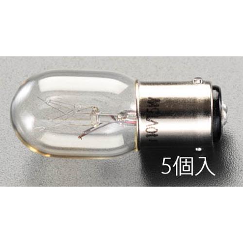 ESCO（エスコ） 250 V/ 5.0W/Wﾋﾟﾝ 中ナツメ球(5個) EA758ZA-236