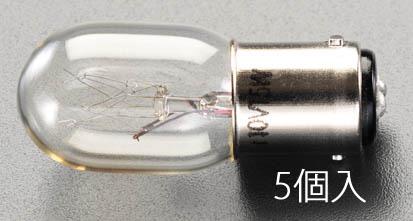 ESCO（エスコ） 110V/5.0W/Wﾋﾟﾝ 中ナツメ球(5個) EA758ZA-61