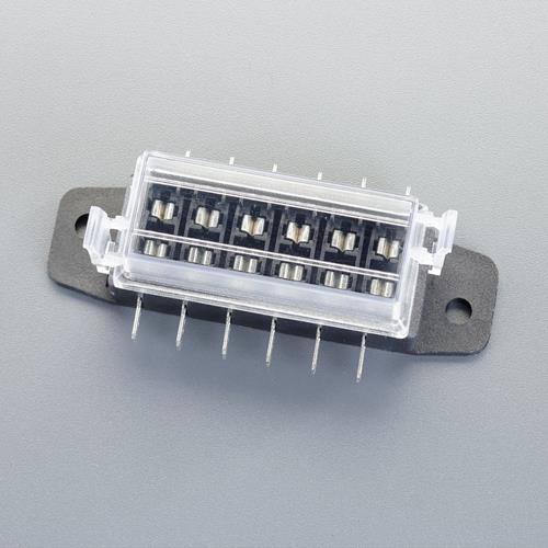 ESCO（エスコ） DC12･24V/15A/6極 自動車用平型ﾋｭｰｽﾞﾌﾞﾛｯｸ EA758ZR-251