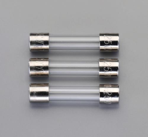 ESCO（エスコ） 250Vx5.0A/φ5.2mm 管ヒューズ(速断型/3本) EA758ZX-205