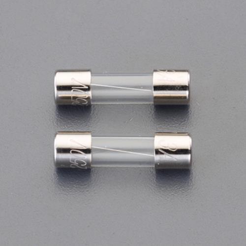 ESCO（エスコ） 250Vx 1.0A/φ5.2mm 管ﾋｭｰｽﾞ(B種溶断/2本) EA758ZX-370