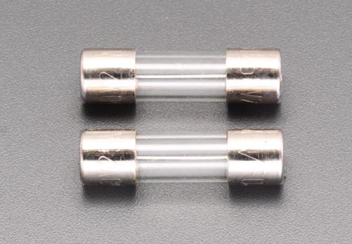 ESCO（エスコ） 250Vx 20A/φ10.3mm 管ヒューズ(2本) EA758ZY-27