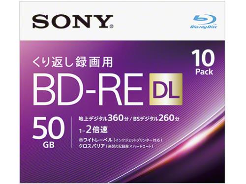 ESCO（エスコ） 50GB ＢＤ-ＲＥ(ﾋﾞﾃﾞｵ用 2倍速/10枚) EA759GS-82