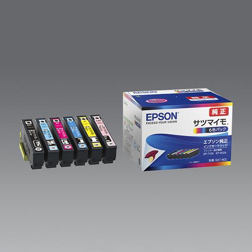 エプソン（EPSON） [ｴﾌﾟｿﾝ] ｲﾝｸｶｰﾄﾘｯｼﾞ(6色ﾊﾟｯｸ/SAT-6CL) SAT-6CL