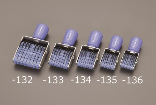 ESCO（エスコ） ２号 回転印(欧文8連･ｺﾞｼｯｸ体) EA762AF-132