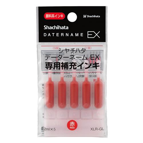 ESCO（エスコ） データ印用インク(赤色/5本) EA762AG-147