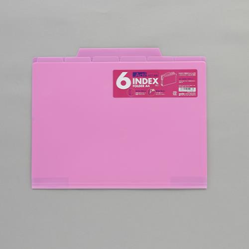 セキセイ（sedia） 310x250mm ｲﾝﾃﾞｯｸｽﾎﾙﾀﾞｰ(7ﾎﾟｹｯﾄ/ﾋﾟﾝｸ) ACT-906