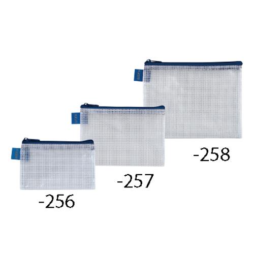 セキセイ（sedia） ｶｰﾄﾞ/ 80x115mm メッシュケース(ﾌﾞﾙｰ) AZ-130P