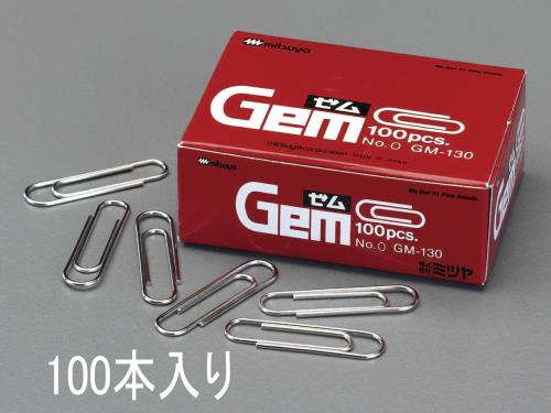 ESCO（エスコ） [ｼﾞｬｲｱﾝﾄ/53mm]ゼムクリップ(100本) EA762FA-34